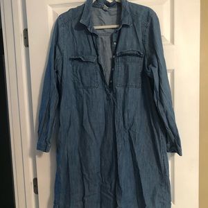 Chambray Shirt Dress